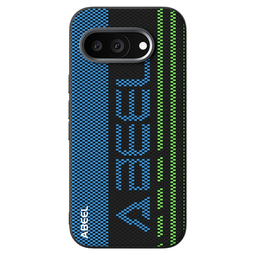 ABEEL For Google Pixel 9a Magnetic Case Micro-Embossing 6D Printed PC TPU Aluminum Alloy Leather Phone Cover - Outstanding No. 1 - 1