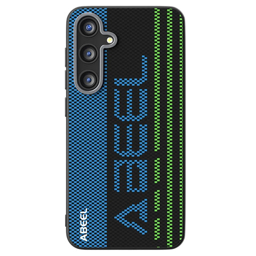 ABEEL For Samsung Galaxy S25+ Magnetic Case Micro-Embossing 6D Printed PC TPU Aluminum Alloy Leather Phone Cover - Outstanding No. 1 - 1
