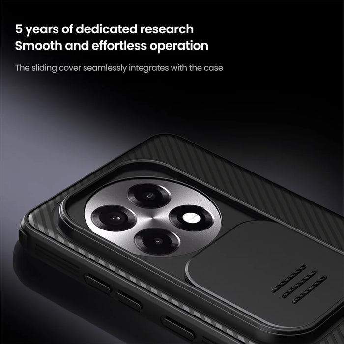 NILLKIN Camshield Pro Series for OnePlus Ace 5 5G  /  Ace 5 Pro 5G  /  13R 5G Case PC + TPU Slide Camera Lid Phone Cover - Black - 6