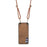 For Samsung Galaxy A14 4G / Galaxy A14 5G Retro Leather Phone Back Cover with Adjustable Strap - Brown - 3
