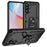 For Samsung Galaxy A56 5G Case PC + TPU Phone Cover with Kickstand - Black - 1
