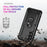 For Samsung Galaxy A56 5G Case PC + TPU Phone Cover with Kickstand - Black - 6