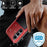 For Samsung Galaxy S25+ Case Silicone+Metal Phone Cover with PET Screen Protector - Red - 6
