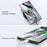 For Samsung Galaxy S24 Ultra Shockproof Case TPU PC Rotating Kickstand Clear Phone Cover - 5
