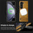 For Samsung Galaxy Z Fold5 5G Magnetic Case with Folded Kickstand PC Silicone Leather Phone Back Cover  - Brown - 3