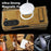 For Samsung Galaxy Z Fold5 5G Magnetic Case with Folded Kickstand PC Silicone Leather Phone Back Cover  - Brown - 4