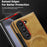 For Samsung Galaxy Z Fold5 5G Magnetic Case with Folded Kickstand PC Silicone Leather Phone Back Cover  - Brown - 6