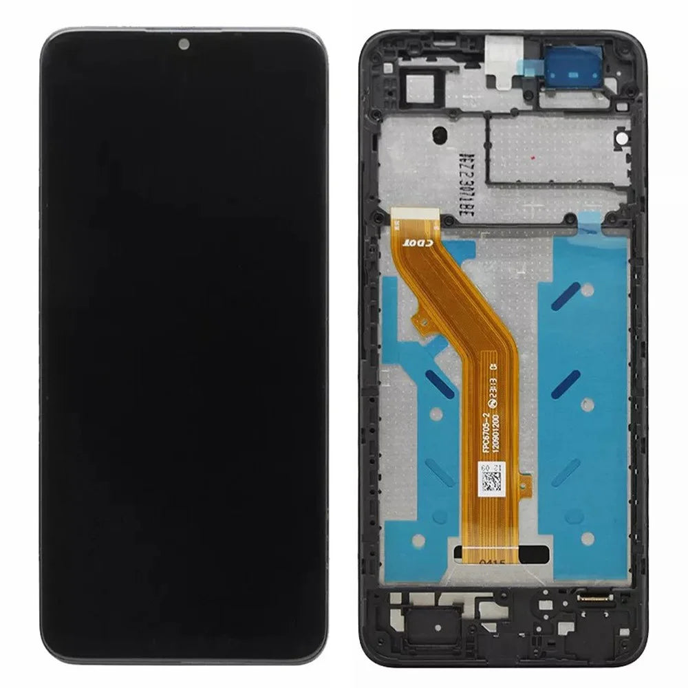 For TCL 40 SE OEM Grade S LCD Screen and Digitizer Assembly + Frame (Without Logo) - 1