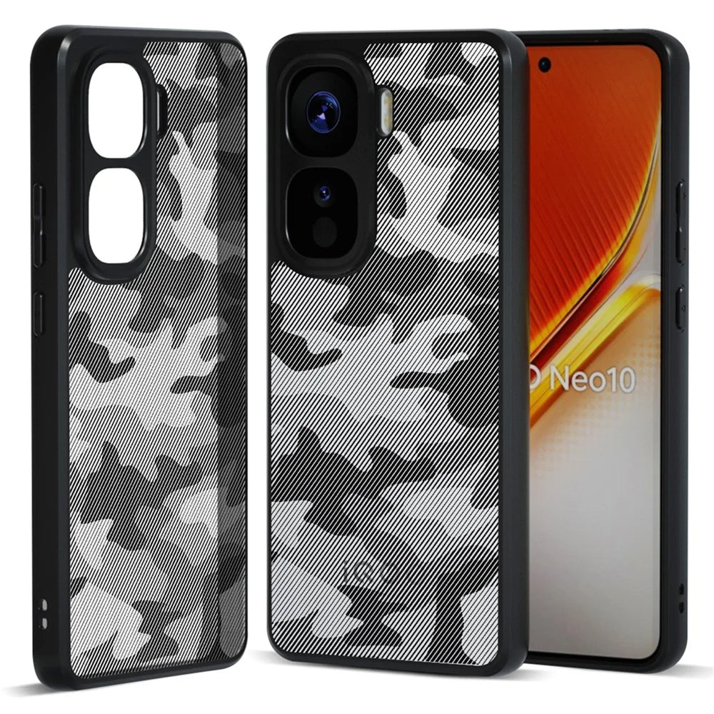 IBMRS For vivo iQOO Neo10 5G / Neo10 Pro 5G Case TPU + PC Heavy Duty Shockproof Phone Cover - Artistic Camouflage - 1