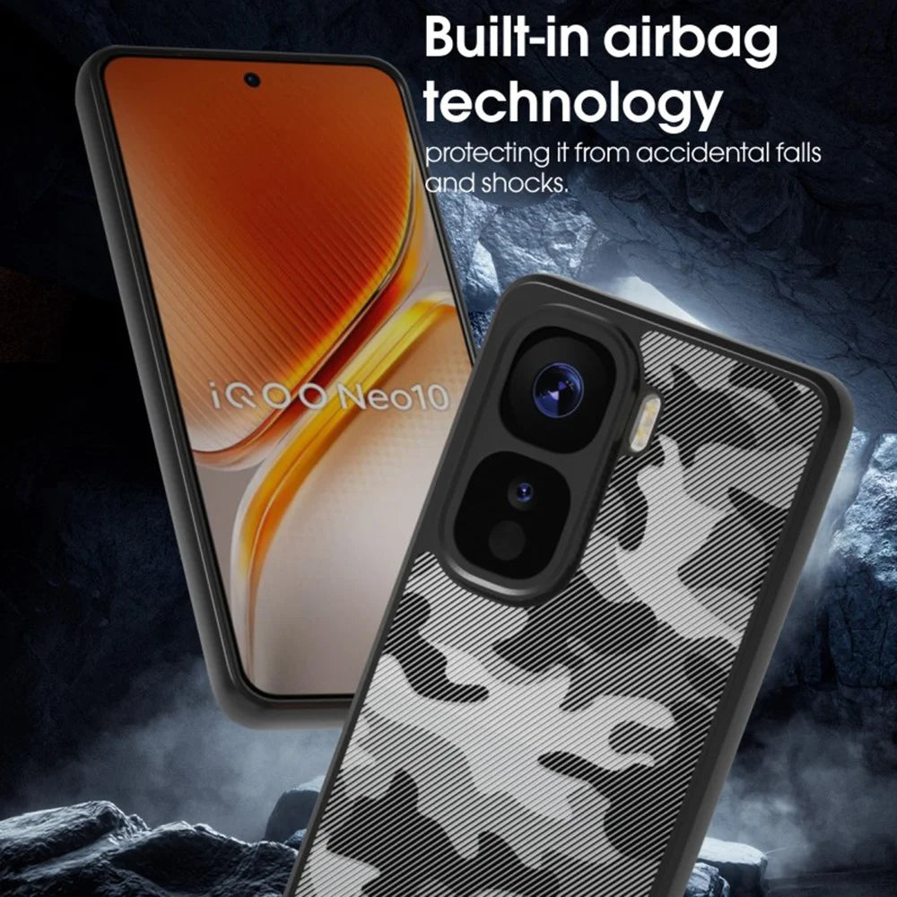 IBMRS For vivo iQOO Neo10 5G / Neo10 Pro 5G Case TPU + PC Heavy Duty Shockproof Phone Cover - Artistic Camouflage - 5