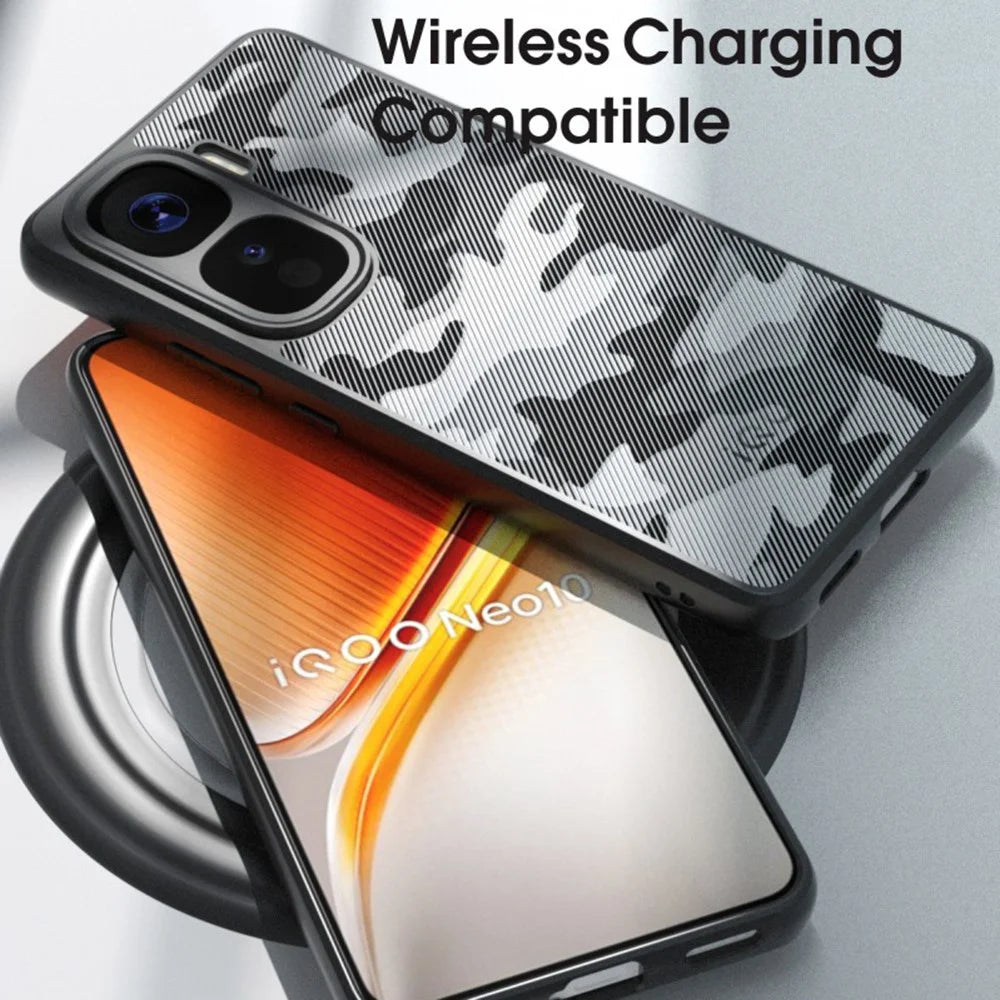 IBMRS For vivo iQOO Neo10 5G / Neo10 Pro 5G Case TPU + PC Heavy Duty Shockproof Phone Cover - Artistic Camouflage - 6