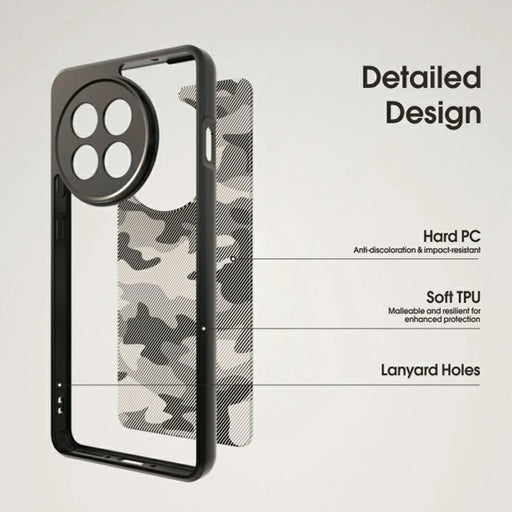 IBMRS Phone Case For OnePlus Ace 5 5G / Ace 5 Pro 5G / 13R 5G TPU + PC Heavy Duty Shockproof Cover Camera Protection - Artistic Camouflage - 2