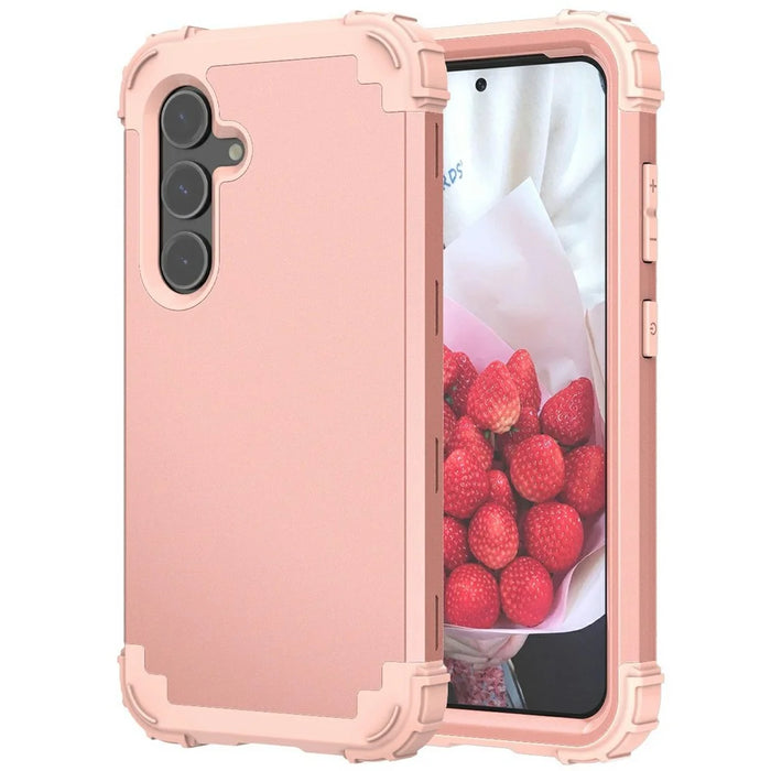 L-Style For Samsung Galaxy A26 5G Case Shockproof PC + TPU Phone Back Cover - Rose Gold - 1