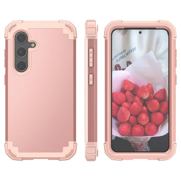 L-Style For Samsung Galaxy A26 5G Case Shockproof PC + TPU Phone Back Cover - Rose Gold - 2