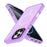 For iPhone 16 Pro Max Magnetic Case IMD TPU + PC Phone Back Cover with Metal Lens Frame - Purple - 2