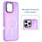 For iPhone 16 Pro Max Magnetic Case IMD TPU + PC Phone Back Cover with Metal Lens Frame - Purple - 3