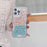 For iPhone 16 Pro Max Case Glitter Epoxy TPU PC Phone Back Cover Detachable 2 in 1 - Pink / Blue - 2