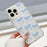 For iPhone 16 Pro Case Compatible with MagSafe Bowknot Pattern PC + TPU Phone Back Cover - Blue - 3