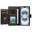 For iPhone 16 Case with Multi-Card Holder and Strap PU Leather Phone Cover Stand - Black - 2