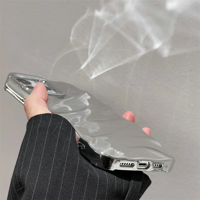 For iPhone 13 Pro Max Case Wave Texture TPU Shockproof Phone Cover - 3