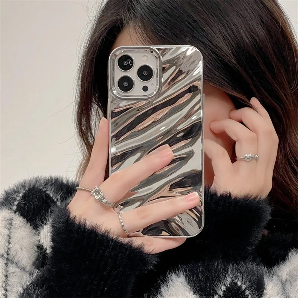 For iPhone 13 Pro Case Wave Texture TPU Shockproof Phone Cover - 5