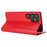 For Samsung Galaxy S25 Ultra Case Crazy Horse Texture Split Leather Wallet Phone Cover - Red - 3