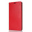 For Samsung Galaxy S25 Ultra Case Crazy Horse Texture Split Leather Wallet Phone Cover - Red - 7
