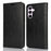 For Samsung Galaxy A56 5G  /  A36 5G Case Crazy Horse Texture Split Leather Wallet Phone Cover - Black - 1