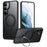 For Samsung Galaxy S25+ Phone Magnetic Case Kickstand Matte Back Cover - Black - 1