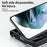 For Samsung Galaxy S25+ Phone Magnetic Case Kickstand Matte Back Cover - Black - 5