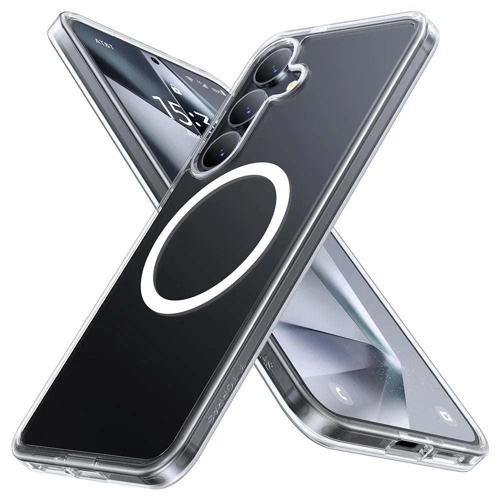 TORRAS Guardian-Mag Series For Samsung Galaxy S25 Magnetic Case TPU Phone Cover - Transparent - 1