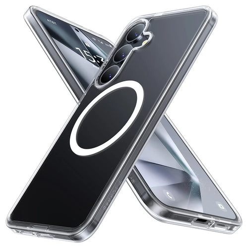 TORRAS Guardian-Mag Series For Samsung Galaxy S25 Magnetic Case TPU Phone Cover - Transparent - 1