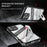 For iPhone 16 Case Folding Kickstand PC + TPU Anti Drop Phone Cover - Transparent Black - 3