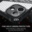 For iPhone 16 Case Folding Kickstand PC + TPU Anti Drop Phone Cover - Transparent Black - 5