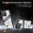 For iPhone 15 Pro Max Case Folding Kickstand PC + TPU Anti Drop Phone Cover - Transparent Black - 2