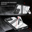 For iPhone 15 Pro Max Case Folding Kickstand PC + TPU Anti Drop Phone Cover - Transparent Black - 3