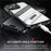 For iPhone 15 Pro Max Case Folding Kickstand PC + TPU Anti Drop Phone Cover - Transparent Black - 6
