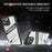 For iPhone 13 Pro Case Folding Kickstand PC + TPU Anti Drop Phone Cover - Transparent Black - 2