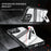 For iPhone 13 Pro Case Folding Kickstand PC + TPU Anti Drop Phone Cover - Transparent Black - 3