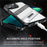 For iPhone 13 Pro Case Folding Kickstand PC + TPU Anti Drop Phone Cover - Transparent Black - 6