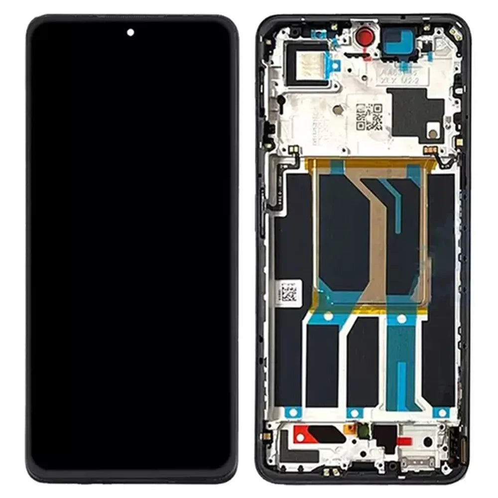 For OnePlus Nord 3 5G CPH2491, CPH2493 Grade S AMOLED Screen and Digitizer Assembly + Frame (Without Logo) - Grey - 1