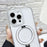 For iPhone 16 Pro Max Case Compatible with MagSafe TPU + PC Kickstand Clear Phone Cover - Gold - 5