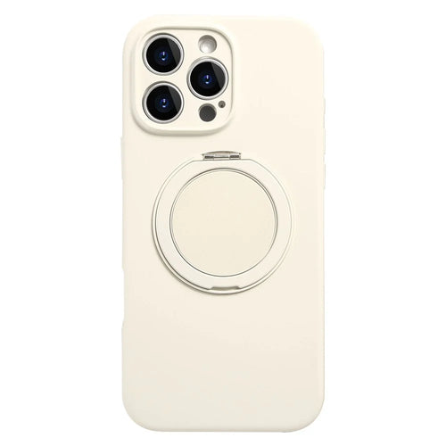 Bulk Purchasing For iPhone 16 Pro Max Case Compatible with MagSafe Kickstand Liquid Silicone Phone Cover Precise Cutouts - Antique White - 1