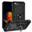 For iPhone 17e / 16e Case PC + TPU Phone Cover with Kickstand - Black - 1