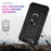 For iPhone 17e / 16e Case PC + TPU Phone Cover with Kickstand - Black - 6