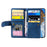 For iPhone 17e / 16e Case PU Leather Phone Cover with Zipper Wallet 9 Card Slots - Blue - 2