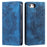 Style-010 For iPhone 17e / 16e Case Magnetic Closing Leather Phone Cover Pattern Imprinted - Blue - 1