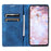 Style-010 For iPhone 17e / 16e Case Magnetic Closing Leather Phone Cover Pattern Imprinted - Blue - 2