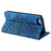Style-010 For iPhone 17e / 16e Case Magnetic Closing Leather Phone Cover Pattern Imprinted - Blue - 3