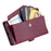 For iPhone 17e / 16e Leather Case with Wrist Strap Wallet Stand Phone Cover - Wine Red - 5